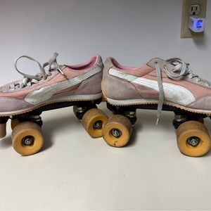 Puma pink roller skates
